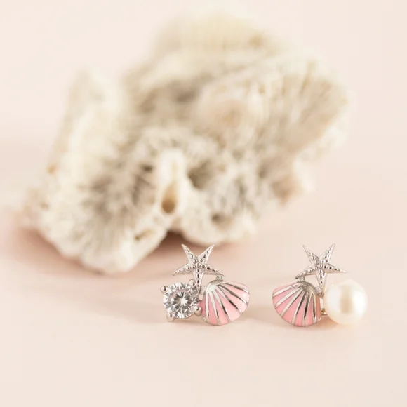 Ocean Treasures Studs (S925) - Only 3 left! - Picture 2 of 7